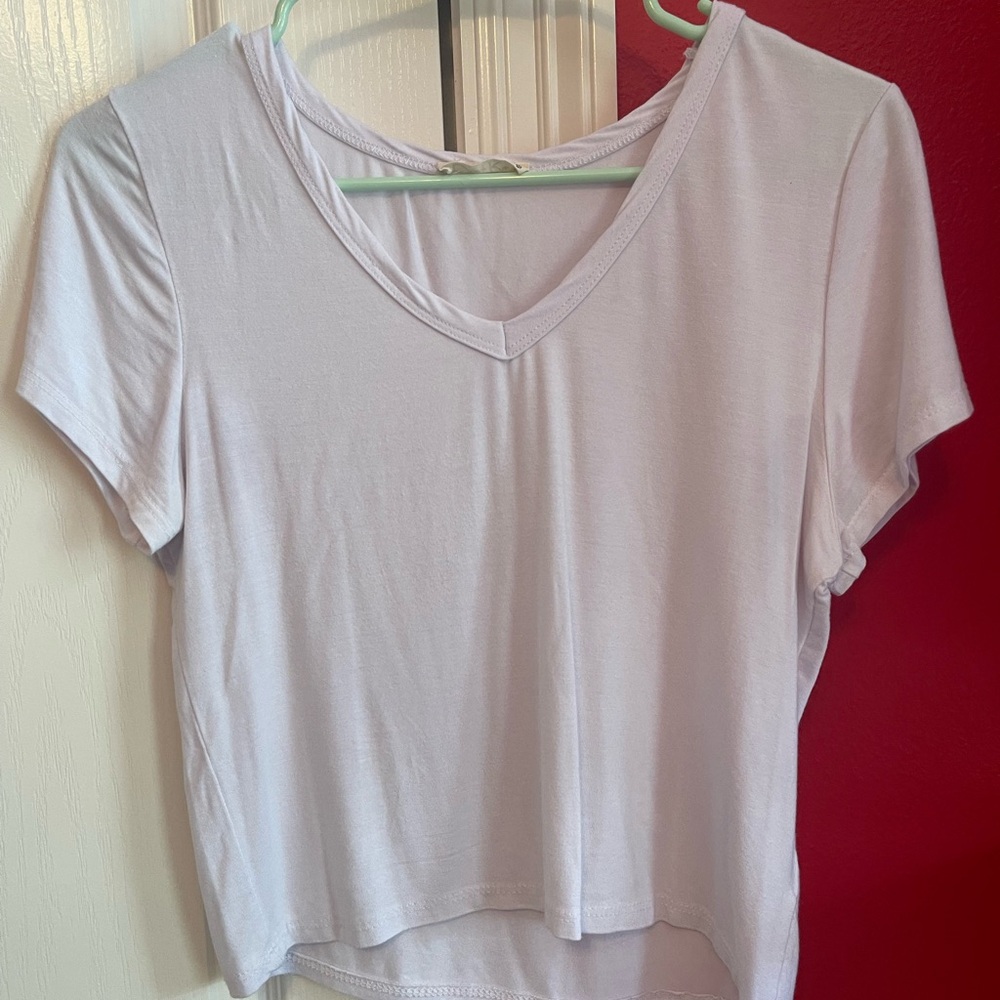 white crop top